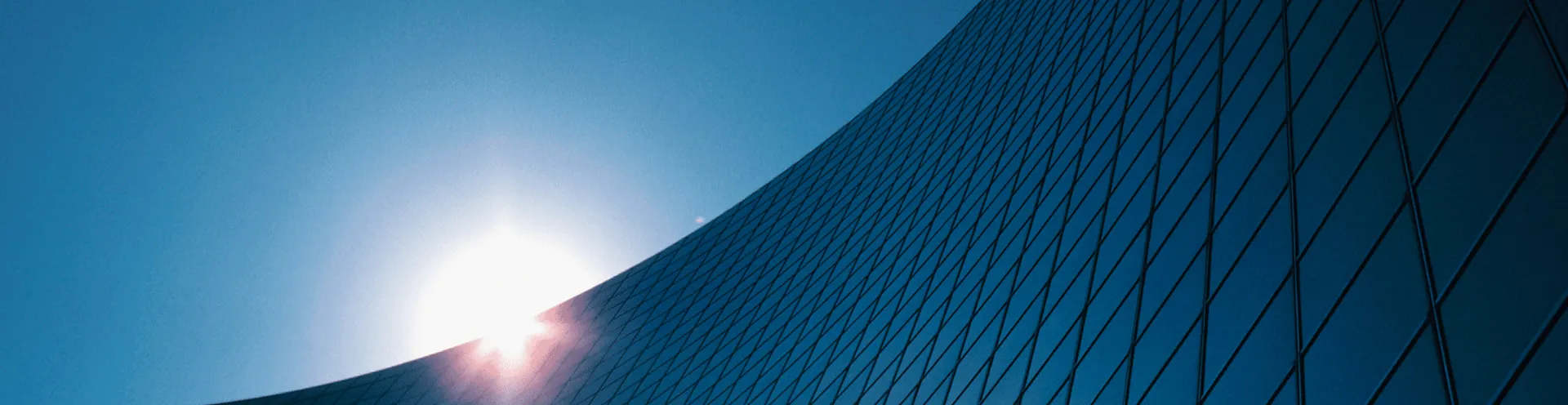 Sunset on skyscraper